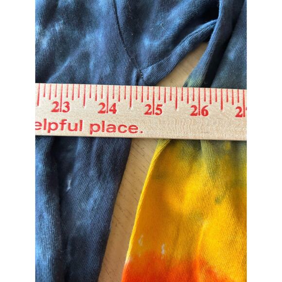 New Led Zeppelin Shirt 2XL Swan Song US Tour 1975 Rainbow Tie Dye Long Sleeve - Picture 9 of 9